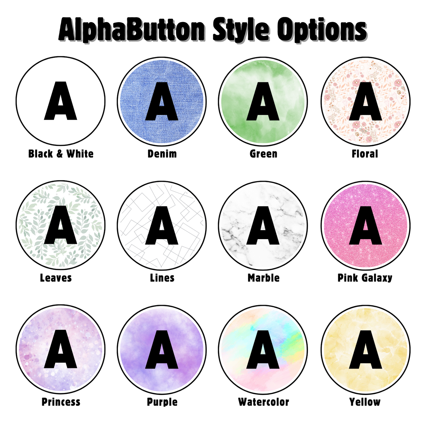 AlphaButtons - 11 Letter Bonus Pack
