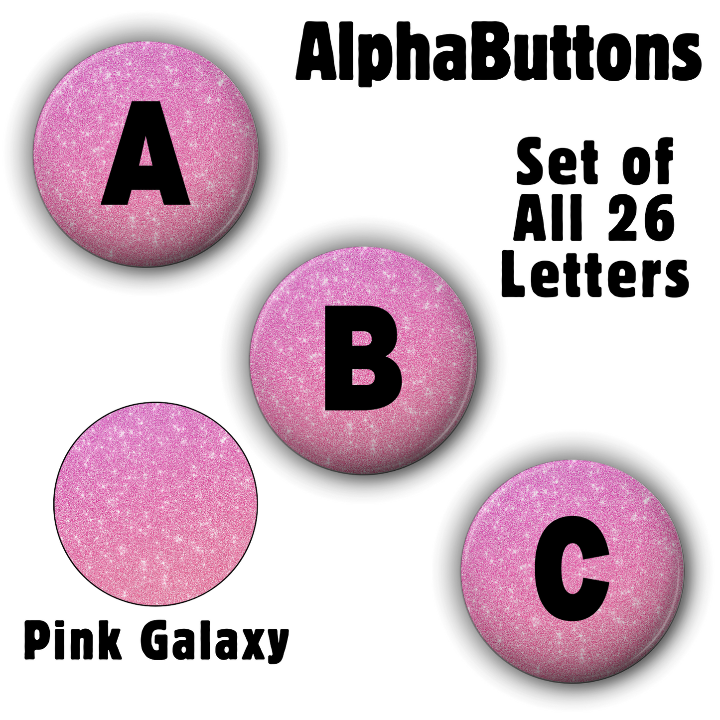 AlphaButtons - Full Set (26 Letters)