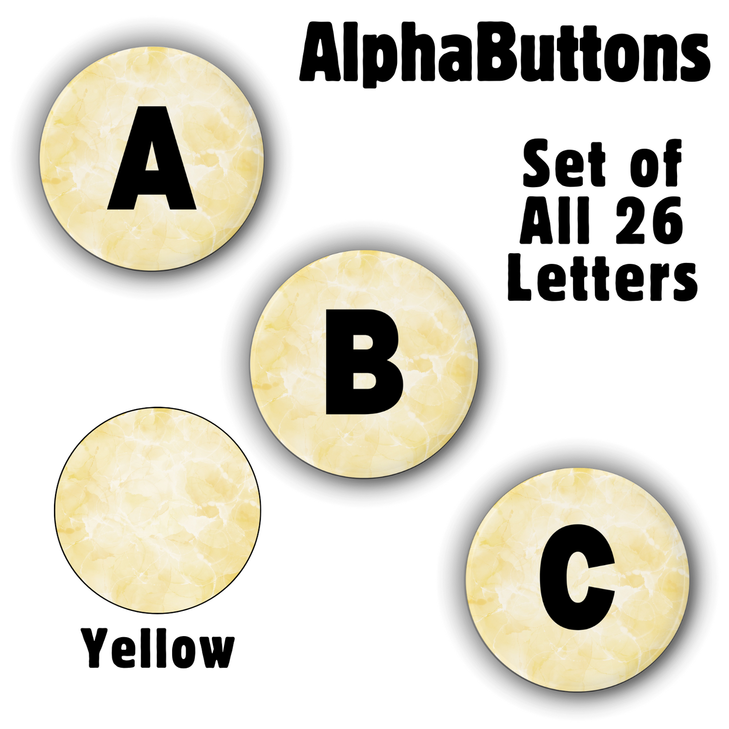 AlphaButtons - Full Set (26 Letters)