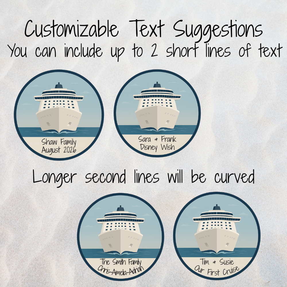 Set Sail Custom Cruise Door Magnet