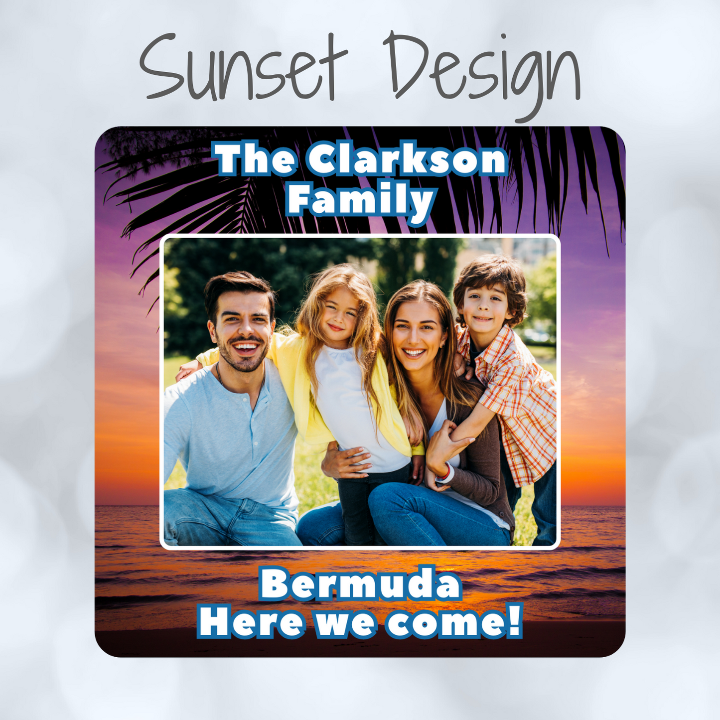 Beaches - Personalized Cruise Door Magnet with Custom Photo & Text – 4 Beach Themed Designs for Royal Caribbean, Carnival, Disney and more (Copy)