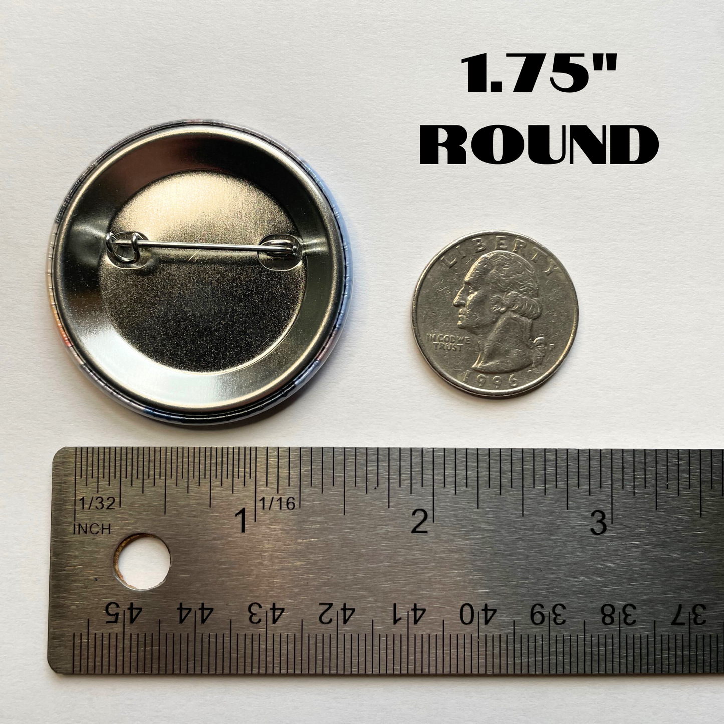 1.75" Round Custom Photo Pins (Set of 12)