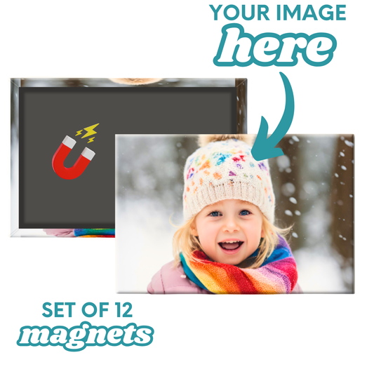 2"x3" Rectangle Custom Photo Magnets (Set of 12)