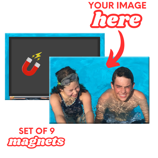 2"x3" Rectangle Custom Photo Magnets (Set of 9)