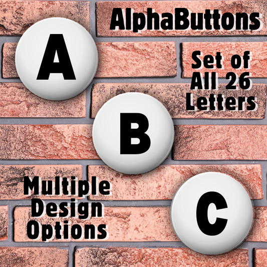 AlphaButtons - Full Set (26 Letters)