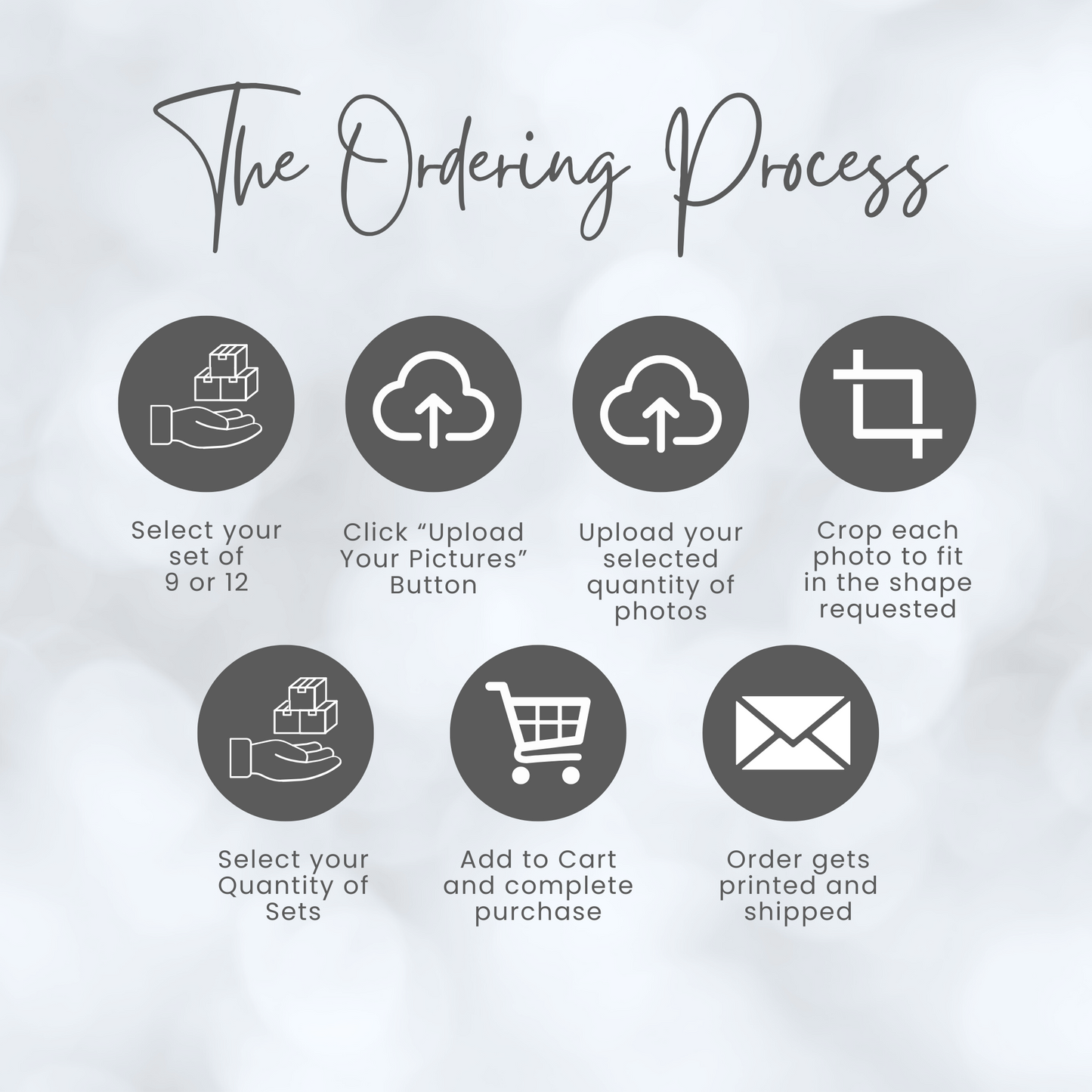 1.75" Round Custom Photo Shoelace Loops – Personalized Shoe Charms Set (9 or 12 Pack)