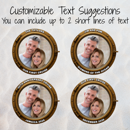 Porthole Custom Photo |  Customizable Cruise Door Magnet