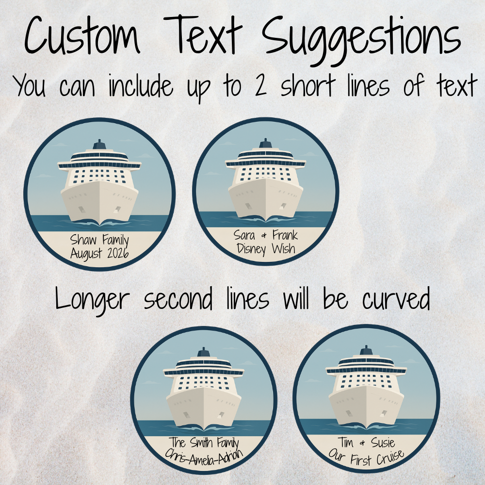 Set Sail Custom Cruise Door Magnet