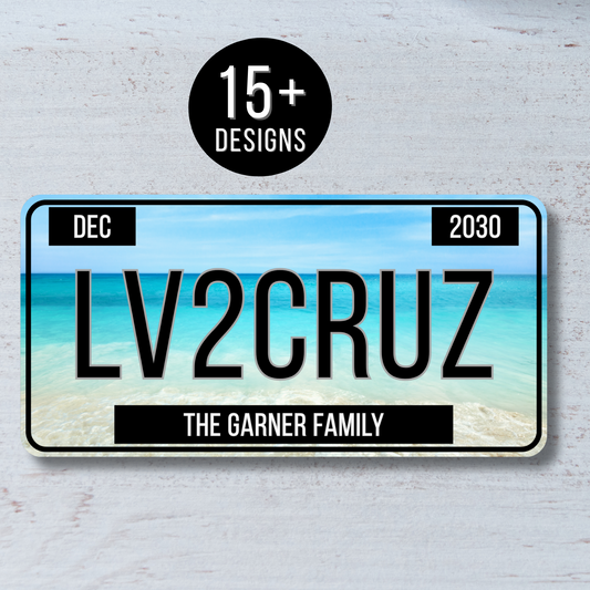 License Plate - Personalized Cruise Door Magnet with Custom Text for Royal Caribbean, Carnival, Disney and more (Copy)