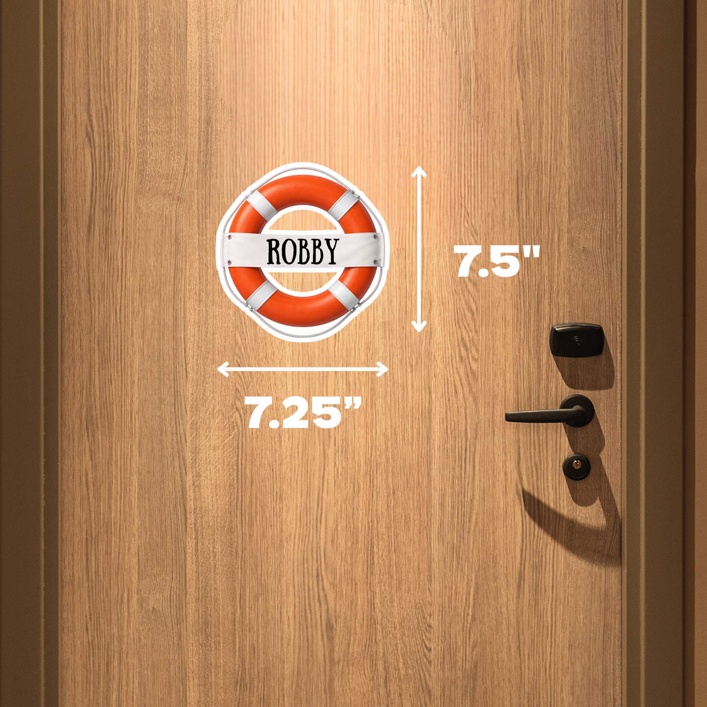 Life Preserver Magnet - Personalized Cruise Door Magnet with Custom Text for Royal Caribbean, Carnival, Disney and more