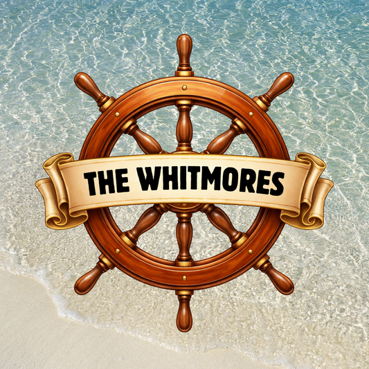 Wooden Boat Wheel - Personalized Cruise Door Magnet for Royal Caribbean, Carnival, Disney and more