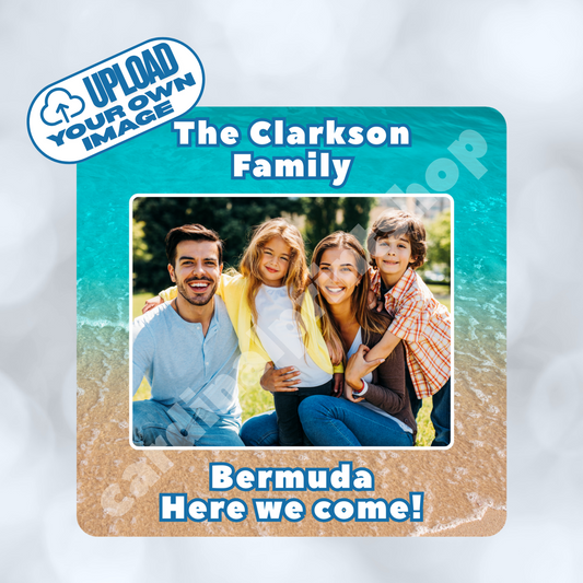 Beaches - Personalized Cruise Door Magnet with Custom Photo & Text – 4 Beach Themed Designs for Royal Caribbean, Carnival, Disney and more (Copy)