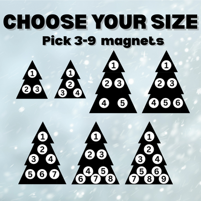 Solid Wood Custom Photo Magnet Christmas Tree