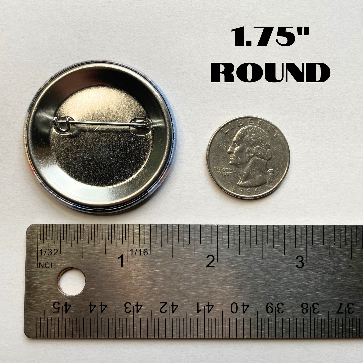 1.75" Round Custom Photo Pins (Set of 9)