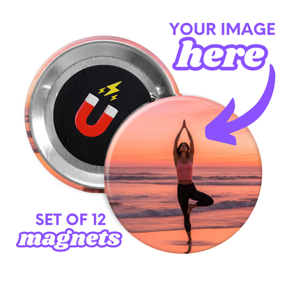 1.75" Round Custom Photo Magnets (Set of 12)